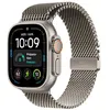 Image de Apple Watch Ultra 4 GPS + Cellular 49 mm Boîtier en titane Natural avec Titanium Milanese Loop Natural - M