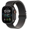 Image de Apple Watch Ultra 4 GPS + Cellular 49 mm Boîtier en titane Black avec Titanium Milanese Loop Black - L