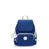 Image de Kipling Sac À Dos City Zip Mini Eager Sapphire Bleu Petit Femme 60% Polyamide, 40% Recycled Polyamide
