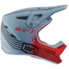Image de 100% Status Stripes Jeugd Downhill Helm, grijs-zilver, afmeting S