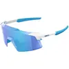 Image de 100%, Unisexe, Lunettes de sport, Aerocraft - Matte White - HiPER Blue Mirror Lens (Blanc mat, Bleu), Blanc