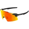 Image de 100%, Unisexe, Lunettes de sport, Aerocraft - Soft Tact Black - HiPER Red Multilayer Mirr (Soft Tact Black, Miroir HiPer Red Multilayer Mirror), Noir