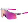 Image de 100%, Unisexe, Lunettes de sport, Brille Speedcraft SL (Gris translucide, Purple), Pink, Gris, Violet