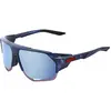 Image de 100%, Femmes, Lunettes de sport, Norvik (Noir holographique, Multi Miroir), Bleu