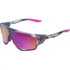 Image de 100%, Unisexe, Lunettes de sport, Norvik (Gris, Miroir multicouche violet), Gris