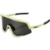 Image de 100%, Unisexe, Lunettes de sport, Brille Glendale (Soft Tact Glow, Fumée), Jaune