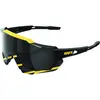 Image de 100%, Unisexe, Lunettes de sport, Speedtrap Brille Soft Tact Hazard - black mirror lens (Soft Tact Hazard, Noir), Noir