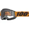 Image de 100%, Lunettes de sport, STRATA 2 Goggle Neon Orange - Clear Lens (Noir Orange, Clear), Orange, Noir