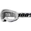 Image de 100%, Unisexe, Lunettes de sport, STRATA 2 Goggle White - Clear Lens, Blanc