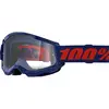 Image de 100%, Unisexe, Lunettes de sport, STRATA 2 Goggle Navy - Clear Lens (Lucide), Bleu