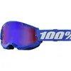 Image de 100%, Femmes, Lunettes de sport, STRATA 2 Goggle Blue - Mirror Red/Blue Lens (Bleu, Bleu, Miroir Rouge), Bleu, Rouge