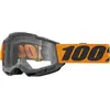 Image de 100%, Lunettes de sport, ACCURI 2 Goggle Orange - Clear Lens (gris-orange), Gris