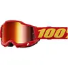 Image de 100%, Unisexe, Lunettes de sport, ACCURI 2 Goggle Red - Mirror Red Lens (Red, Miroir Rouge), Rouge