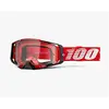 Image de 100%, Lunettes de sport, Lunettes de protection Armega Red 100 % - Verres transparents - Rouge/Noir/Blanc, verres (Blanc, Noir, Red, Lentille claire), Multicolore
