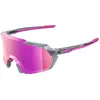 Image de 100%, Unisexe, Lunettes de sport, Korbin (Menthe translucide polie, violet-gris-transparent, Violet), Pink, Gris