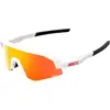 Image de 100%, Unisexe, Lunettes de sport, Slendale XS (Blanc mat, Blanc Mat, Rouge), Rouge, Multicolore, Blanc