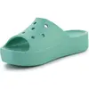 Image de Crocs, Femmes, Sandales, W's Classic Platform Slide, Bleu, (41, 41 1/3, 41.5, 42)