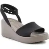 Image de Crocs, Femmes, Sandales, Brooklyn Sandalen mit Knöchelriemen und Keilabsatz, Noir, (41, 42)