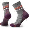 Image de Smartwool, Femmes, Chaussettes de sport, Crew Hike LT Cushion Zig Zag Valley Mid pour femme (L), Gris