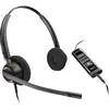 Image de Poly HP EncorePro 525-M Microsoft Teams-zertifiziertes USB-A Stereo-Headset, Kabelgebunden, Anrufe/M (Filaire, USB-A), Casque micro de bureau, Noir