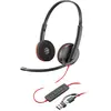Image de Poly Blackwire C3225 Haut (Filaire), Casque micro de bureau, Noir