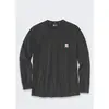 Image de Carhartt, Hommes, Chemise, Force Mittelschweres schwarzes T-Shirt mit Tasche, Noir, (L)