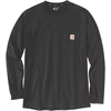 Image de Carhartt Midweight Pocket Relaxte pasvorm met lange mouwen, zwart, afmeting S voor man