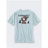 Image de Carhartt, Hommes, T-shirt, Schweres, grafisches Early Fog-T-Shirt, Gris, (M)