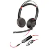 Image de Poly Micro-casque Blackwire 5220 Stéréo Usb-c + Prise + Adaptateur Usb-c/a 3.5 Mm