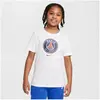 Image de Nike, Unisexe, T-shirt de sport, T-shirt à écusson du PSG Junior (XL), Blanc, XL