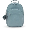 Image de Kipling Sac À Dos Seoul S Relaxed Grey Bleu Petit Femme 56% Recycled Polyamide, 44% Polyamide