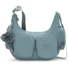 Image de Kipling Sac Bandoulière Rikka S Relaxed Grey Bleu Petit Femme 56% Recycled Polyamide, 44% Polyamide
