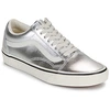 Image de Baskets basses Vans Old Skool LEATHER METALLIC SILVER femme
