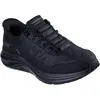 Image de Skechers, Hommes, Chaussons, Sandales à insérer : Mousse de contour - Noir douillet, Noir, (45)
