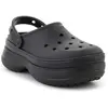 Image de Crocs, Unisexe, Chaussons, Classic Stacked Clog, Noir, (37)