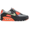 Image de Nike, Hommes, Baskets, Air Max 90 Light Smoke Grey Hyper Crimson Limelight, Noir, Vert, Rouge, Gris, (40.5)