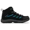 Image de Columbia, Femmes, Chaussures de randonnée, Crestwood  Mid Waterproof (37), Bleu, Noir