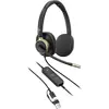 Image de HP Poly Mission 820 (Filaire, USB-A, USB-C, Les équipes Microsoft), Casque micro de bureau, Noir