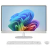 Image de Ordinateur de bureau Tout-en-un HP 27-cr0077nf 27" AMD Ryzen 7 16 Go RAM 512 Go SSD Blanc coquillage - Azerty Français