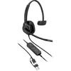 Image de HP Poly Mission 415 AI Noise (Filaire, USB-A, USB-C, Les équipes Microsoft), Casque micro de bureau, Noir