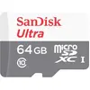 Image de SANDISK Ultra (64 Go, microSDHC, microSDXC, U1, UHS-I), Carte mémoire, Gris, Rouge