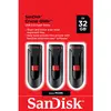 Image de SANDISK Cruzer Glide 3-Pack (32 Go, USB-A), Clé USB, Noir
