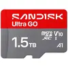 Image de SANDISK Ultra Go (1500 Go, microSD, microSDXC, U1, UHS-I), Carte mémoire, Rouge, Gris
