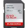 Image de SANDISK Ultra Go (512 Go, SDXC, U3, UHS-I), Carte mémoire, Noir, Rouge, Gris