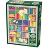 Image de Cobble Hill Puzzle 1000 pièces Rainbow Cat Quilt (1000 pièces)