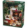 Image de Cobble Hill Puzzle 1000 pièces Christmas Kittens (1000 pièces)