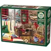 Image de Cobble Hill Puzzle 1000 pieces Lodge Cat (1000 pièces)