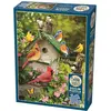 Image de Cobble Hill Puzzle 500 pièces XXL Pieces - Summer Birdhouse (500 pièces)