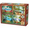 Image de Cobble Hill Puzzle 275 pièces XXL Pieces - Cabin Country (275 pièces)