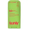 Image de Attitude, Crème solaire, Children's mineral sunscreen SPF 50 Sunly Stick 60 g (SPF 50, 60 g)